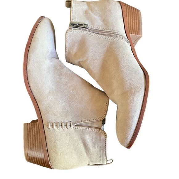 Sam & Libby suede zip up ankle bootie size 9 1/2 - Picture 5 of 9
